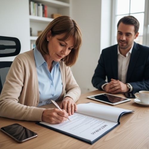 Vertrag unterschreiben nach Umzugscheckliste